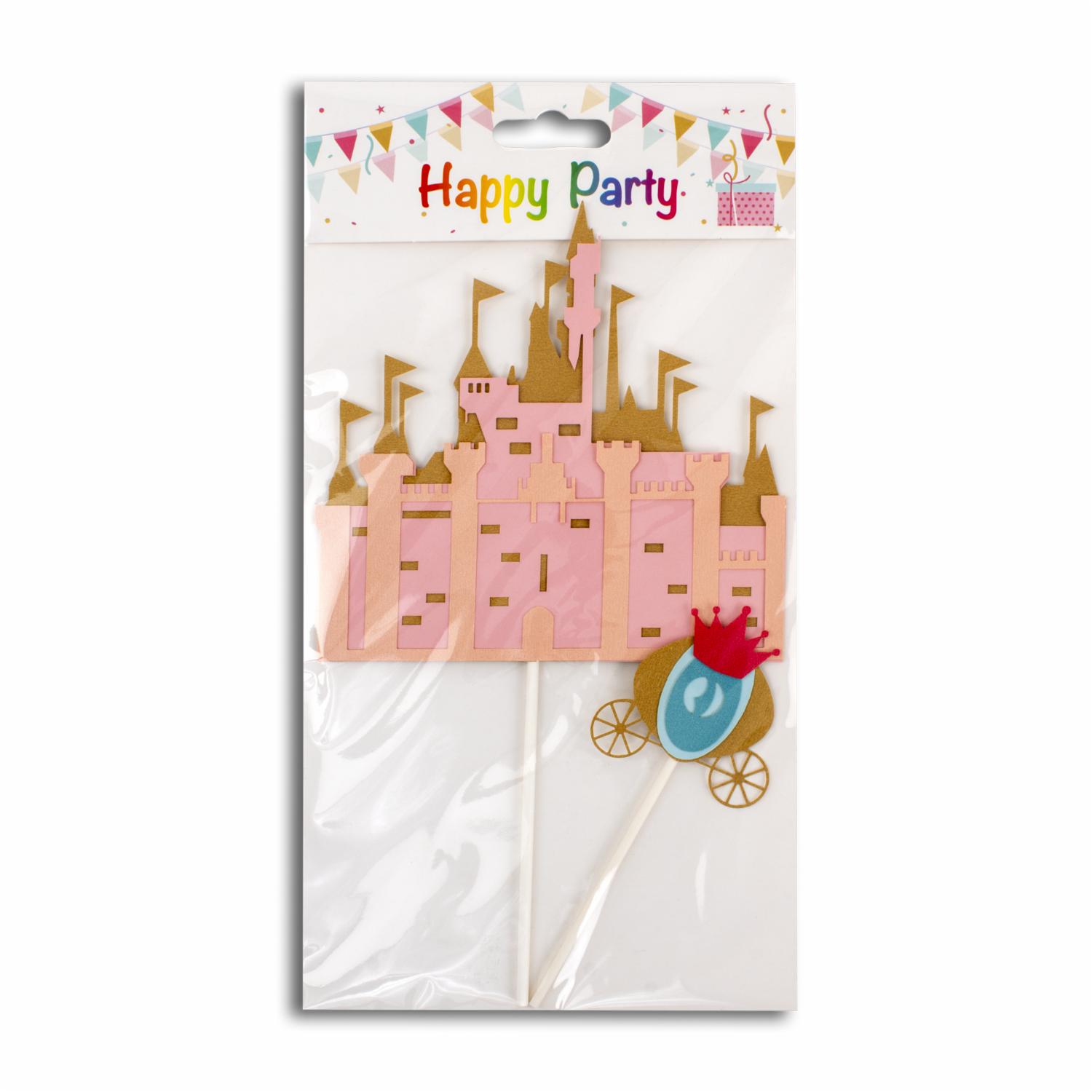 Accesorios Para Pastel Diseño Castilla Rosada PARTY Unidad