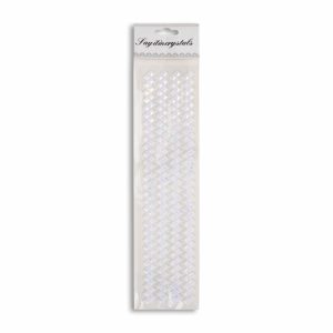 Adhesivo En Rombo Color Blanco LAYITINCRYSTALS