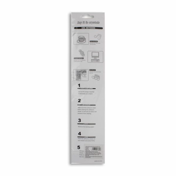 Adhesivo En Rombo Color Blanco LAYITINCRYSTALS - Image 2