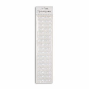 Adhesivo Redondo Surtido Blanco Y Crema LAYITINCRYSTALS Unidad