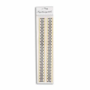 Adhesivo Redondo Surtido Blanco Y Negro LAYITINCRYSTALS Unidad