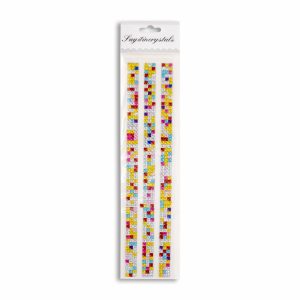 Adhesivo Cuadrado Multicolor Para Decorar LAYITINCRYSTALS