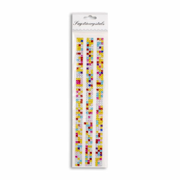 Adhesivo Cuadrado Multicolor Para Decorar LAYITINCRYSTALS