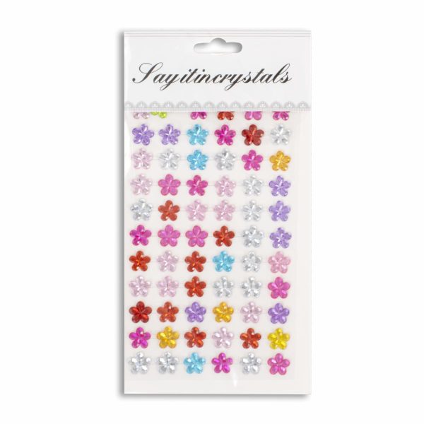 Flores Adhesivas Multicolores LAYITINCRYSTALS