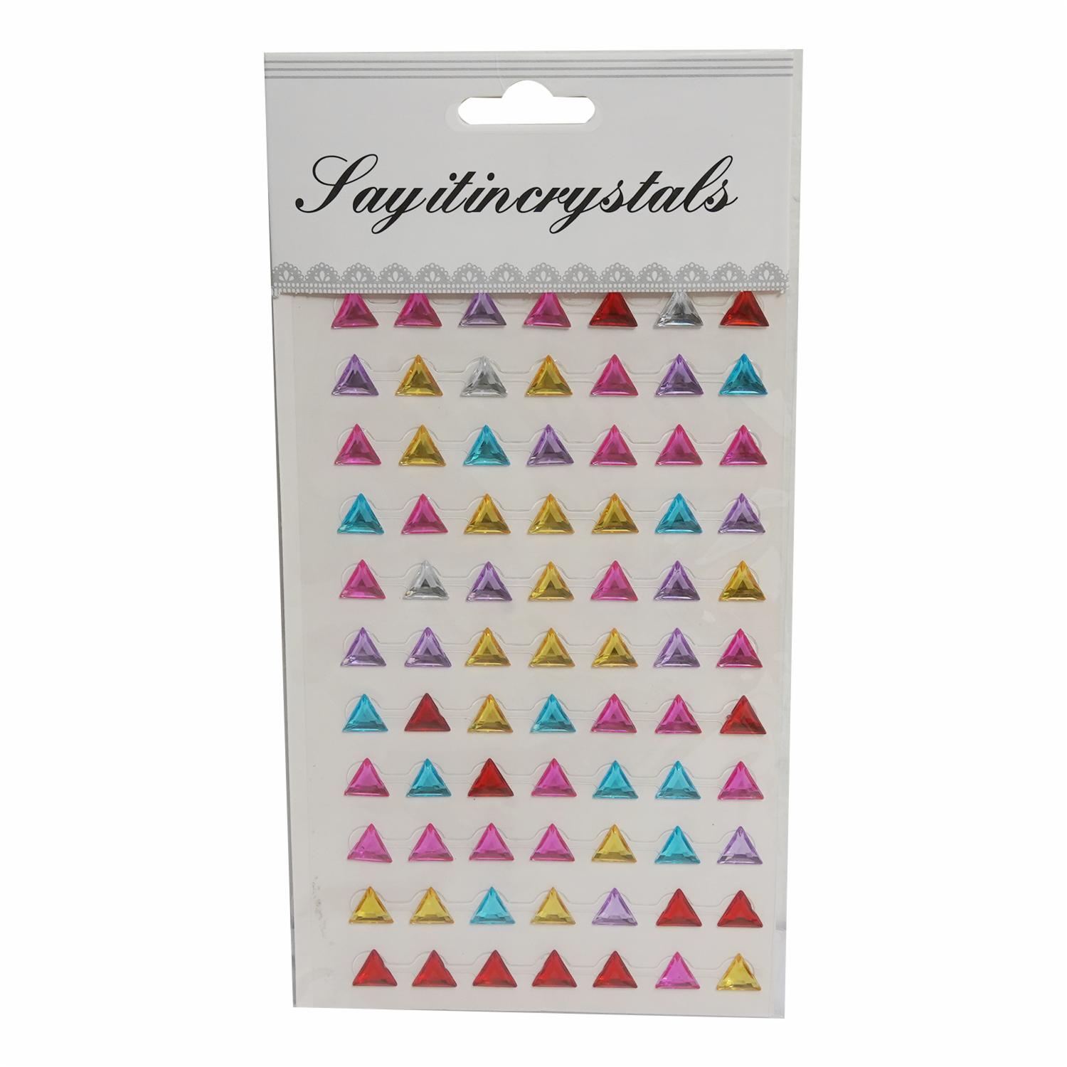 Adhesivo Diseño Triángulos Grandes LAYITINCRYSTALS Unidad