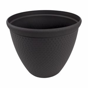 Maceta Tejida Cónica Color Negra LPS