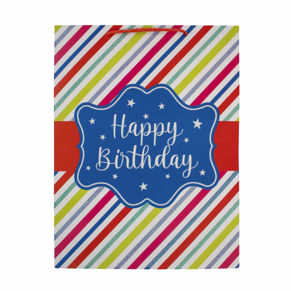 Funda De Regalo Diseño Feliz Cumpleaños X 4 Uds JIA 31 X 40 X 12 Cm