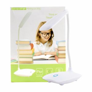 Lampara De Mesa Ovalada Recargable Blanca FANGYUAN