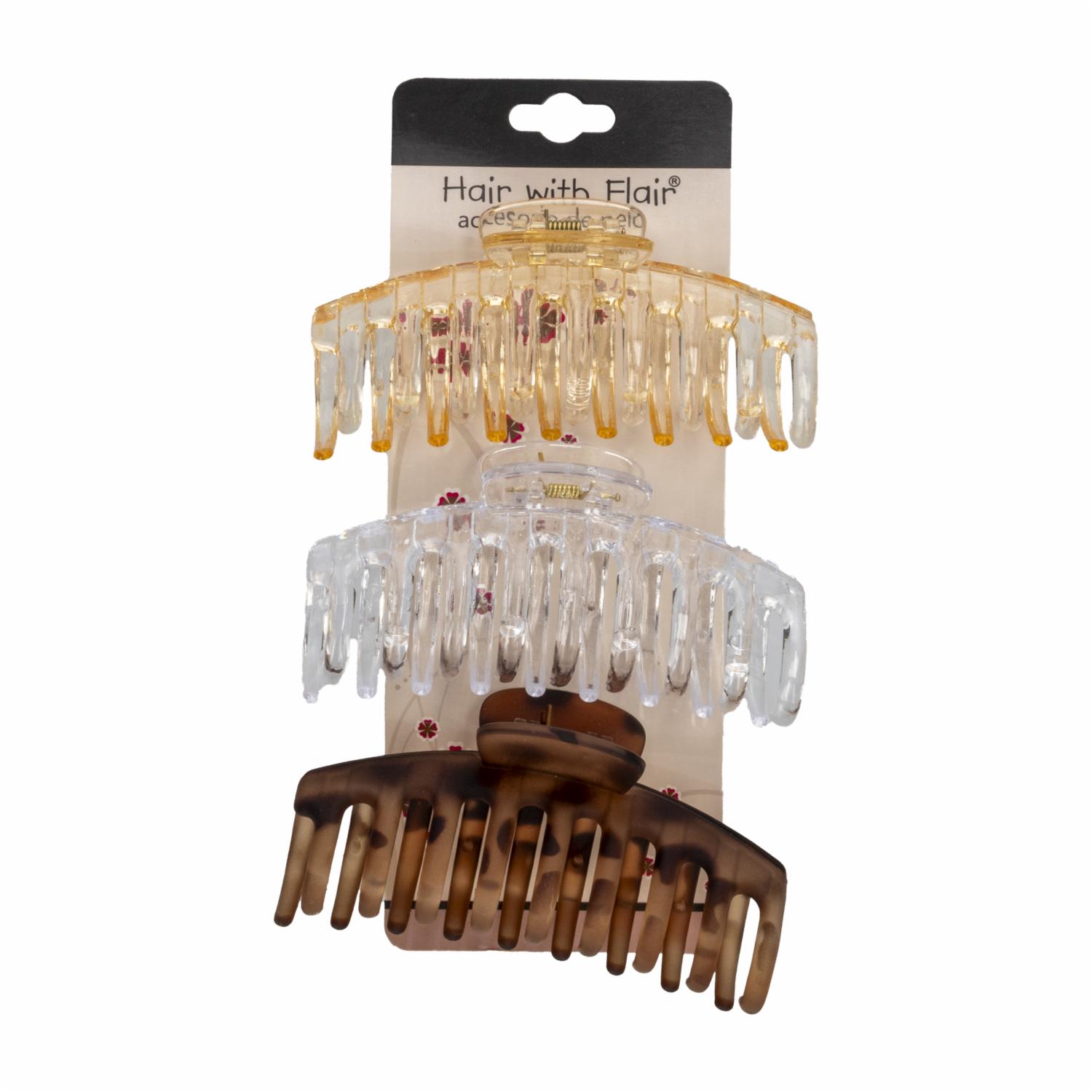 Vinchas Para Cabello Caimán HAIR WITH FLAIR X3 Uds