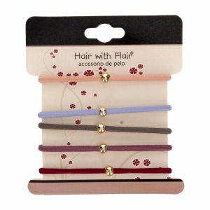 Ligas De Cabello Con Perlas Mini HAIR WITH FLAIR X5 Uds