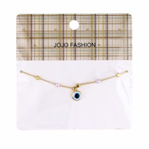 Pulsera Dije Ojo Con Perla JOJO FASHION Dorado