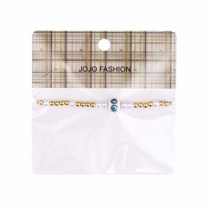 Pulsera Dije Ojo Con Mullos JOJO FASHION Dorado