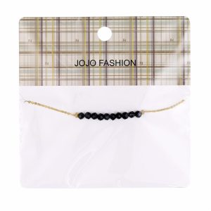 Pulsera Con Mullos JOJO FASHION Negro