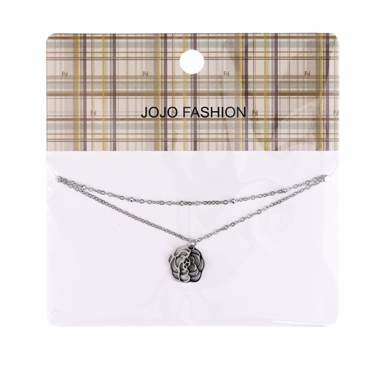 Pulsera Dije De Rosa JOJO FASHION Metalico