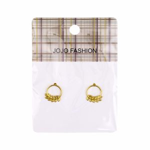 Aretes Argollas Dijes JOJO FASHION Plateada