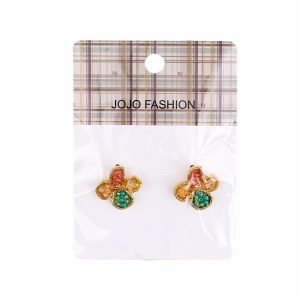Aretes Para Dama Diseño Cristal JOJO FASHION Multicolor