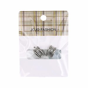 Aretes Argolla Plateada JOJO FASHION Gruesa