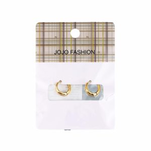 Aretes Para Dama Argolla Dorada JOJO FASHION Delgada