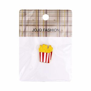 Pin Diseño Papas Fritas JOJO FASHION Metalico