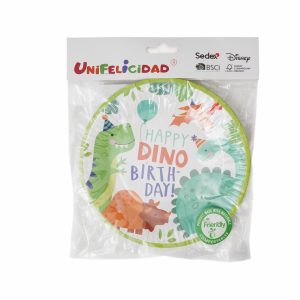 Plato Dinosaurio UNIFELICIDAD X 10 Uds