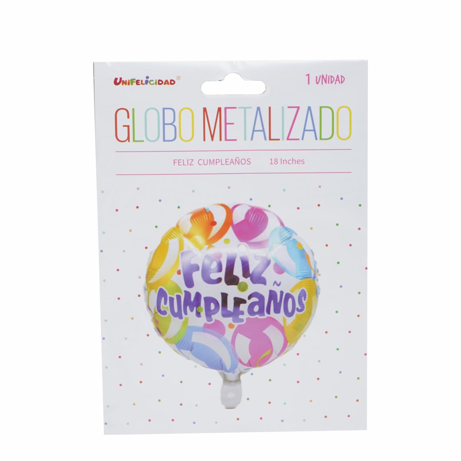 Globo Feliz Cumpleaños UNIFELICIDAD 18 Pulgadas