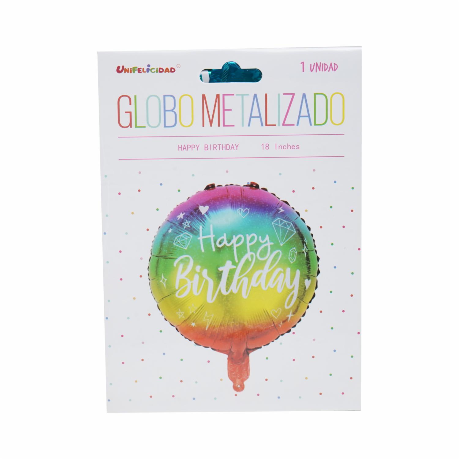 Globo Feliz Cumpleaños UNIFELICIDAD 18 Pulgadas