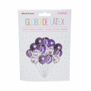 Juego De Globos Varios Colores UNIFELICIDAD 15 Piezas