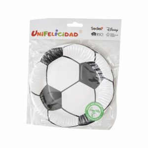 Plato Balón Futbol UNIFELICIDAD X 10 Uds