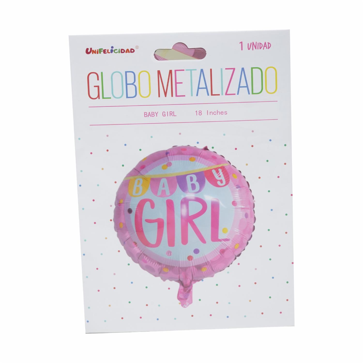Globo Baby Shower Nina UNIFELICIDAD 18 Pulgadas