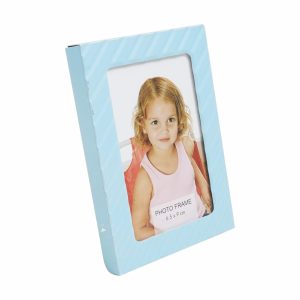 Porta Retrato Mediano Celeste/Rosado (Display48) WORLD 6,5x9Cm