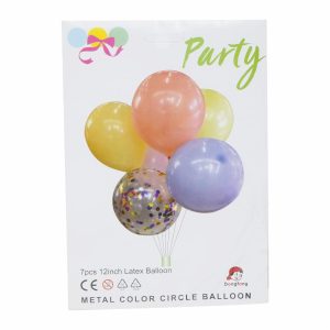Globo Varios Colores Pastel N.12 EASTERN BALLOON X 7 Uds