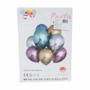 Globo Varios Colores Metalizados N.12 EASTERN BALLOON X 8 Uds