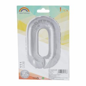 Globo Plateado JIESHENG BALLOON N°0