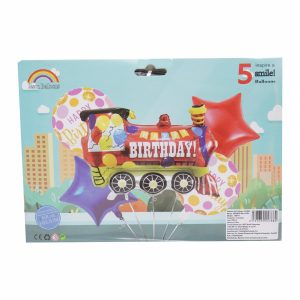 Globo Fiesta Tren JIESHENG BALLOON X 5 Uds