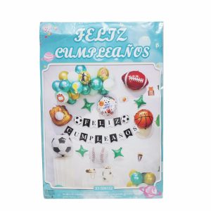 Globo Fiesta Feliz Cumpleaños JIESHENG BALLOON X 53 Uds