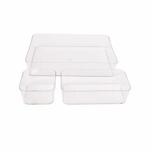 Set Cajas Organizadoras Acrilicas SKYLAR 3 Piezas