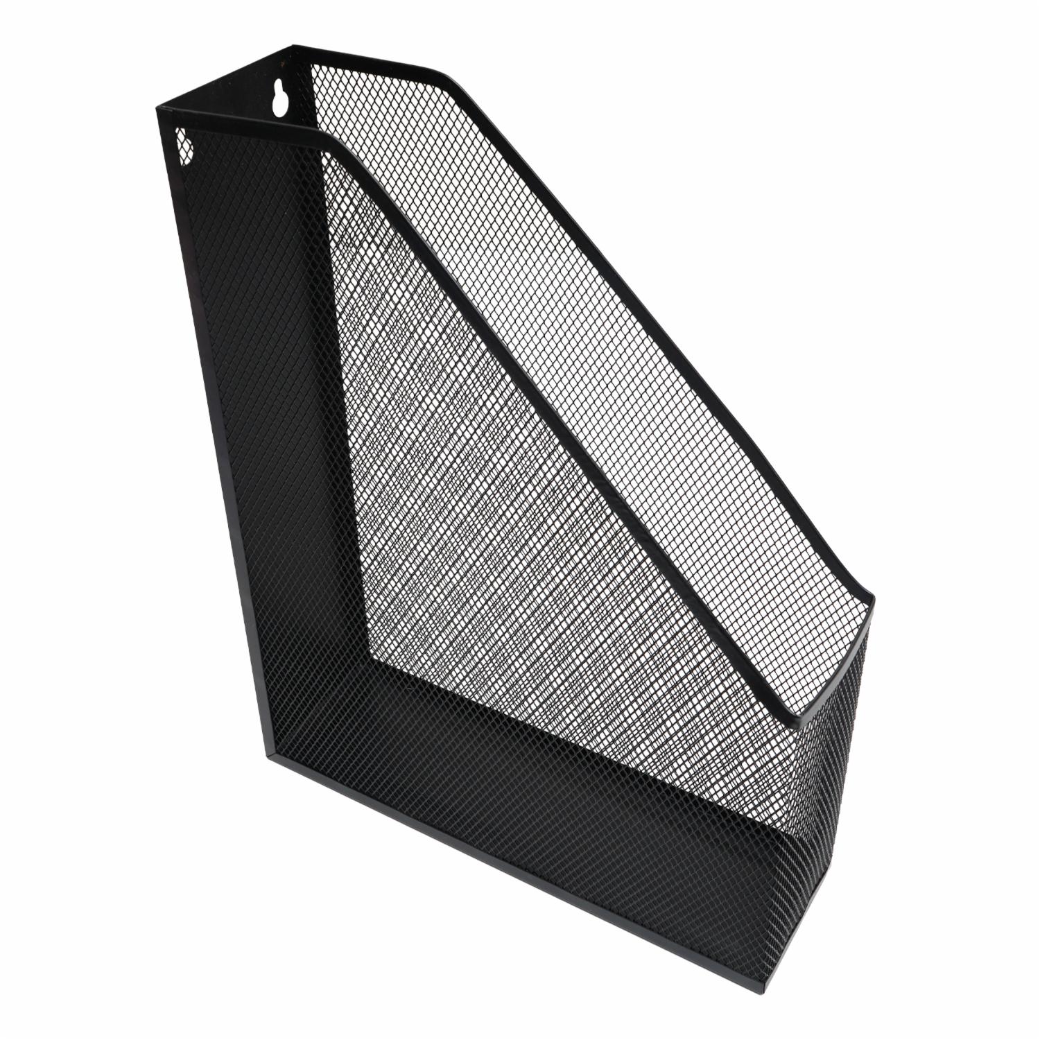 Organizador De Revistas De Alambre Negro SKYLARK 31.5X25X7.5CM