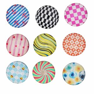 Imanes De Botones Diseño Formas Geométricas SKYLARK X 9 Piezas