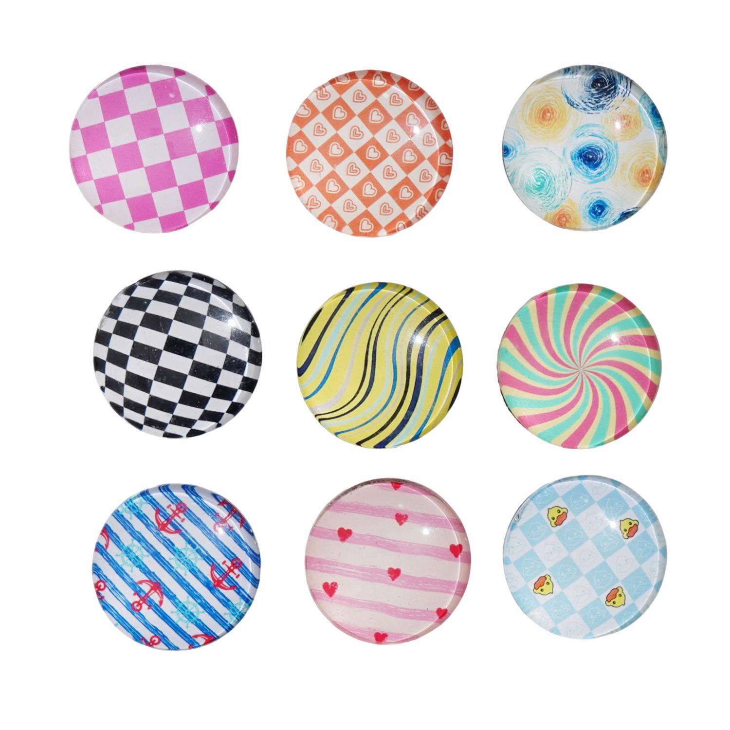 Imanes De Botones Diseño Formas Geométricas SKYLARK X 9 Piezas - Image 2