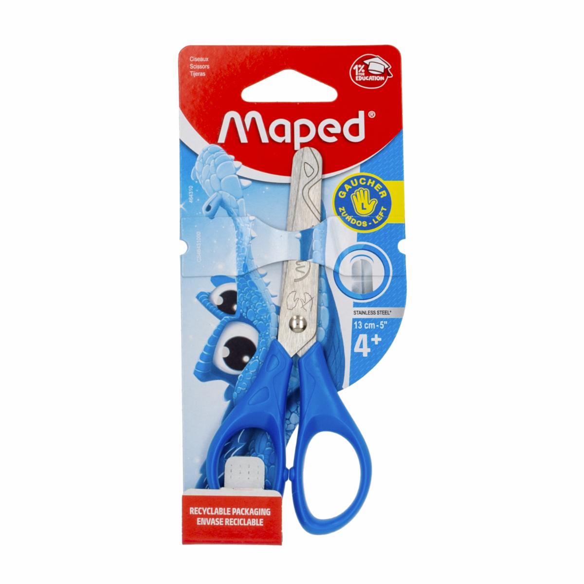 Tijera Escolar Para Zurdos Diseño Essentials 13 Cm MAPED Unidad