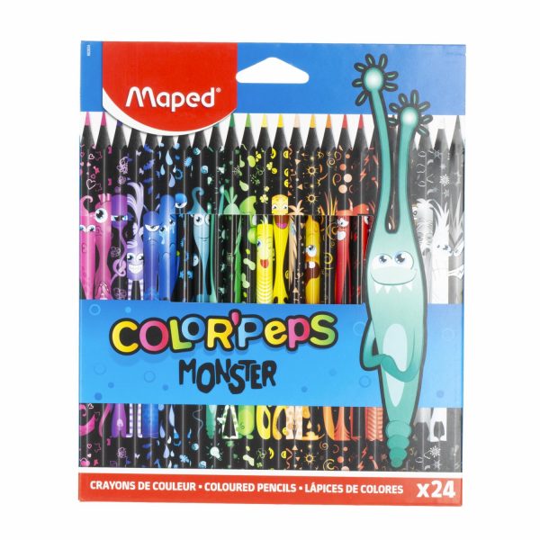Lapices De Colores Color Peps Black Monster MAPED