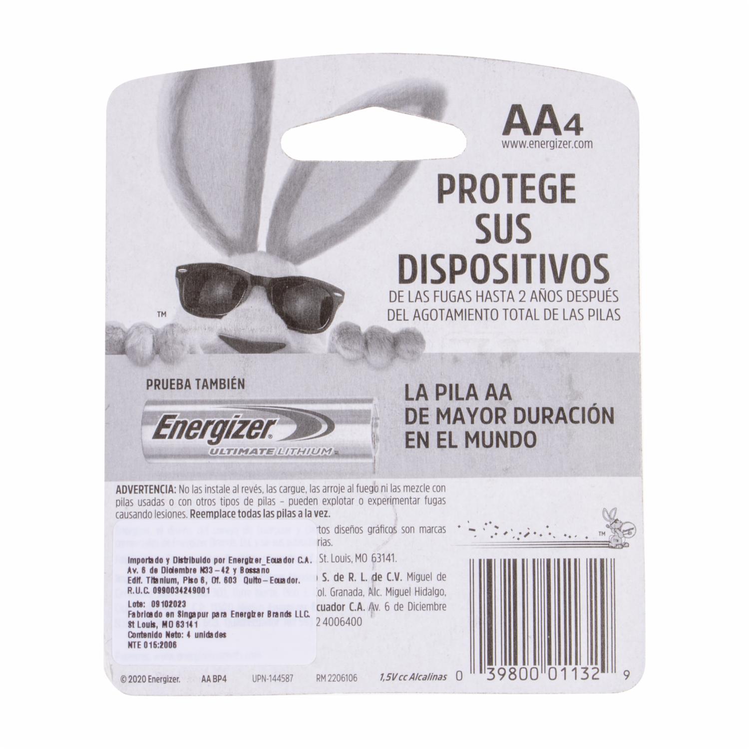 Pilas AA ENERGIZER X 4 Uds - Image 2