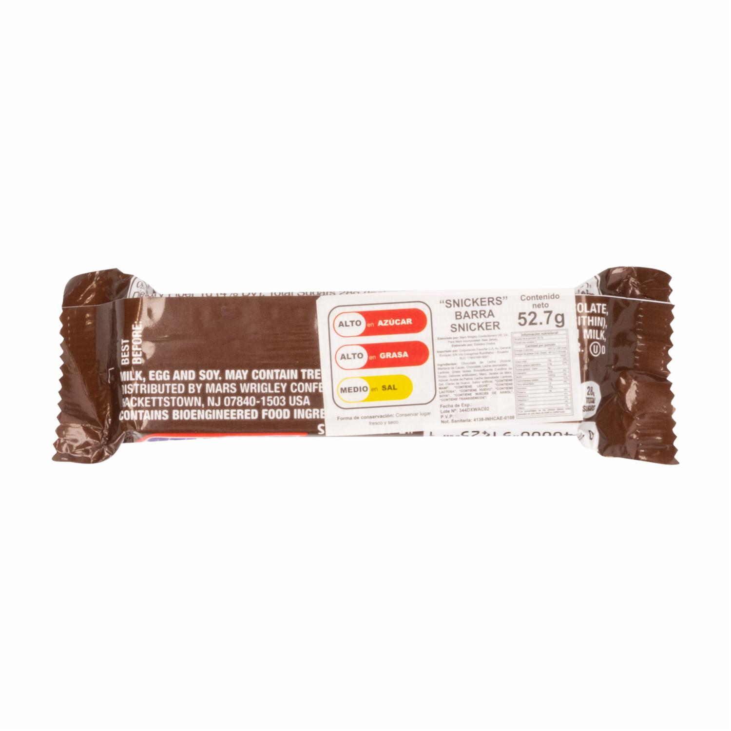 Chocolate En Barra SNICKERS 52 G - Image 2