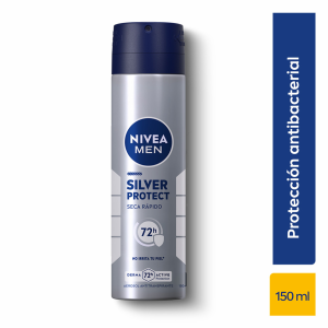 Desodorante En Aerosol Para Caballero Silver Protect NIVEA MEN 150 Ml