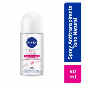 Desodorante En Roll On Para Dama Tono Natural Classic Touch NIVEA 50 Ml