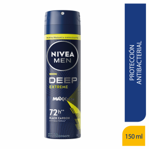 Desodorante En Aerosol Para Caballero Deep Xteme NIVEA 150 Ml