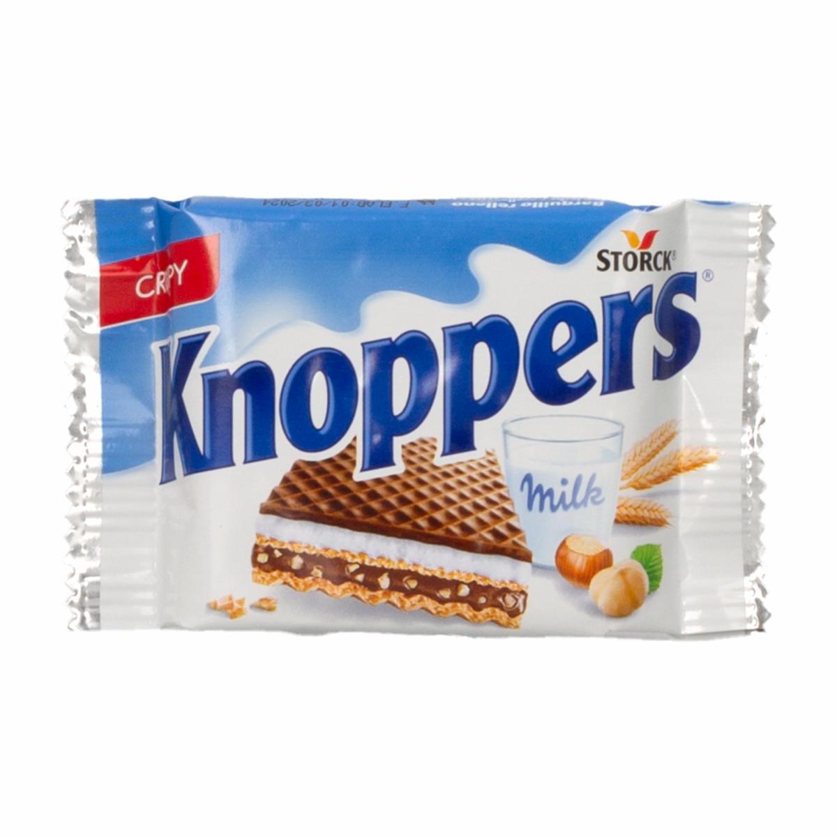 Galleta Waffer Con Trozos De Avellanas KNOPPERS 25 G
