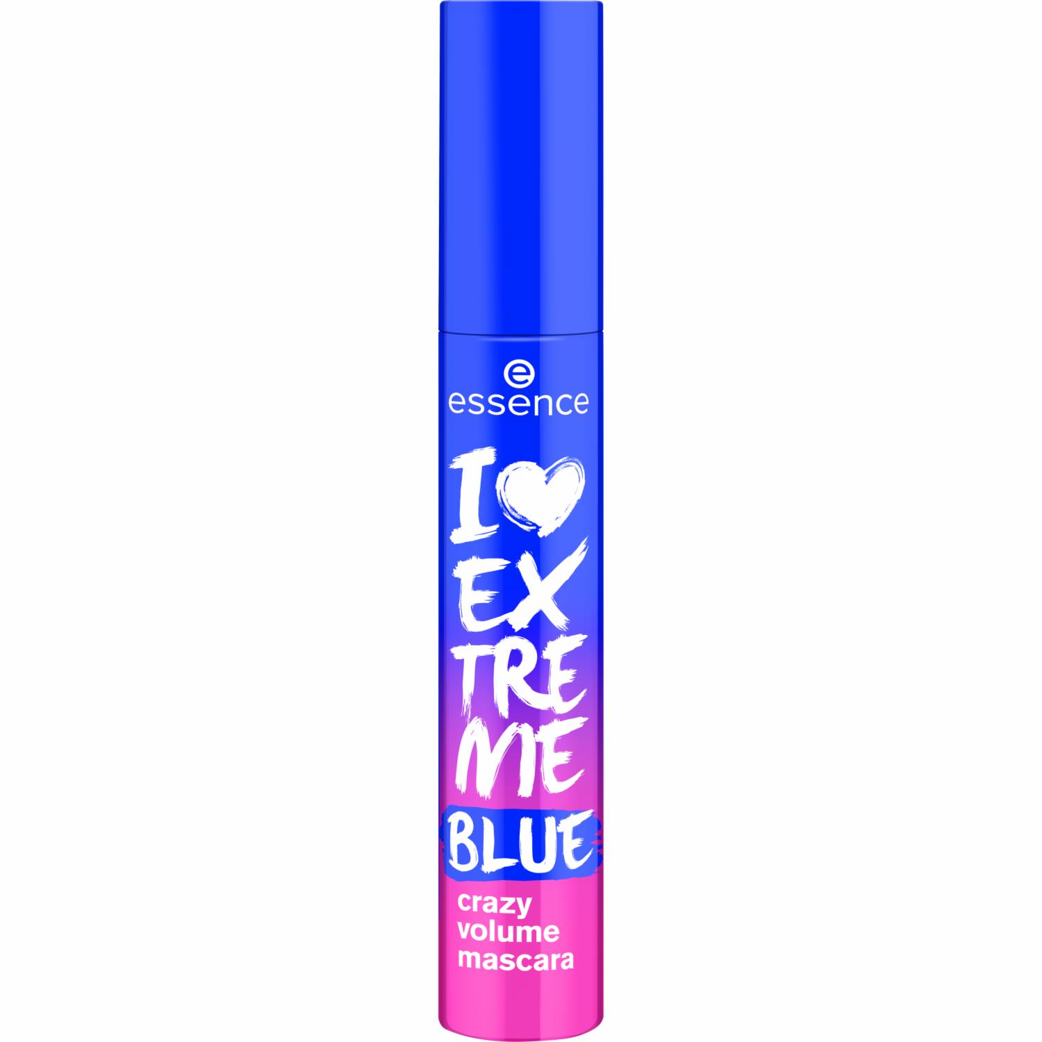 Máscara De Pestañas I Love Extreme Crazy Volume Azul. ESSENCE 12 Ml
