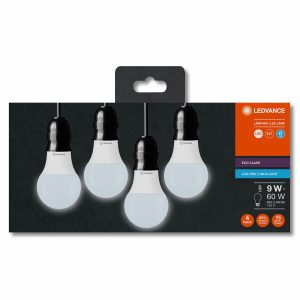 Foco Led Eco Class A60 9W E27 Kit X4 LEDVANCE
