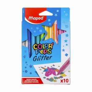 Marcadores Escolares Color Peps Glitter MAPED X 10 Uds